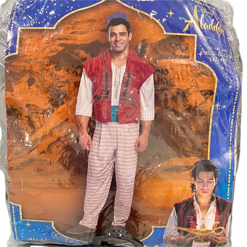Disney Aladdin Costume L/XL 42-46 Adult Size